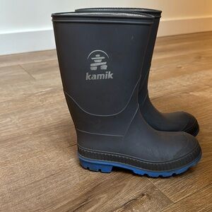Kamik Grey/Blue Rain Boots Sz 12